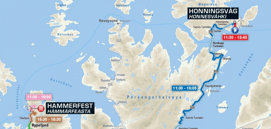 Stengte veier under Arctic Race of Norway 