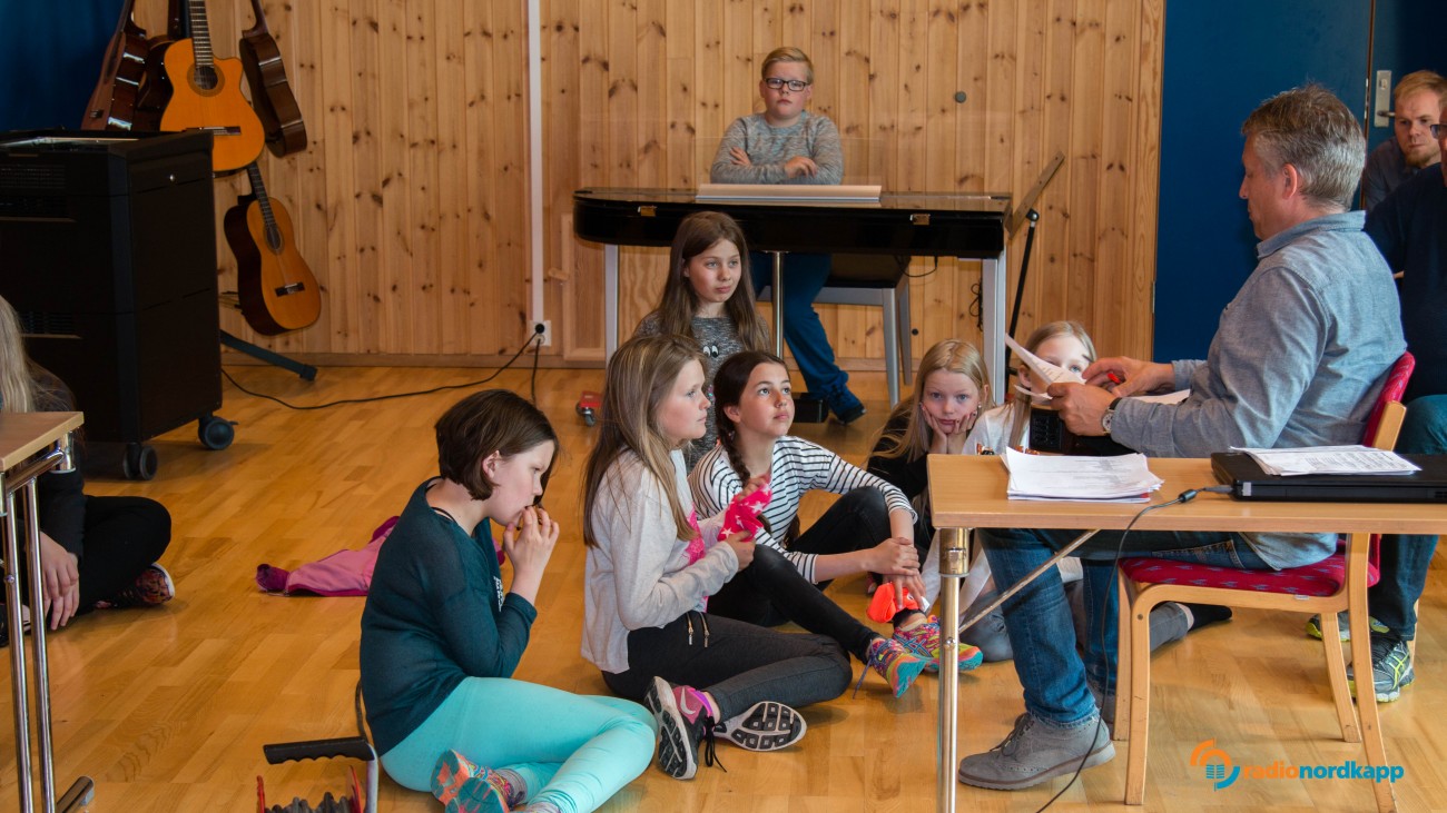 !Kulturskoleelever synes det er artig med samspillprosjektet.