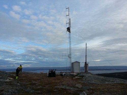 !Nye antenner p Sandviktoppen i Billefjord