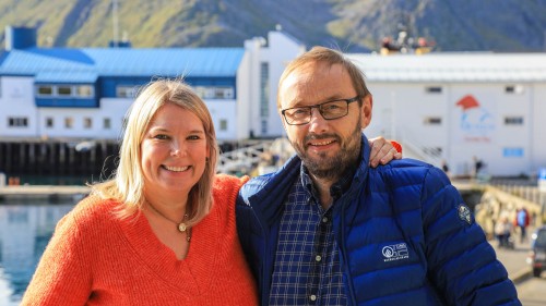 !May Iren Strand Gerhardsen og Lars-Helge Jensen, Nordkapp Hyre. (Arkivfoto)