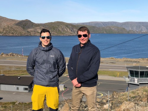 ! (fv) Ruben Alseth og Dan Nilsen, Listekandidater Nordkapp Hyre