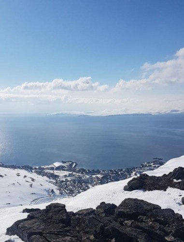 !Utsikten fra Storfjellet. 