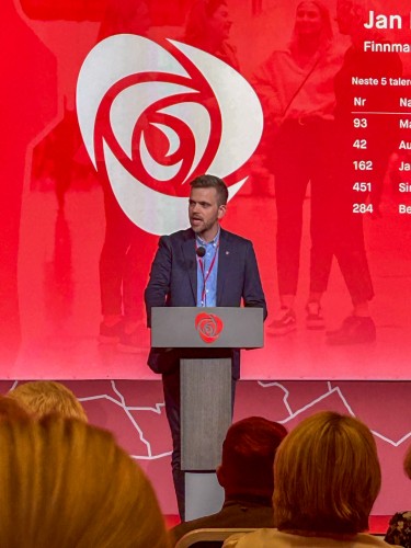 !Jan Morten Hansen, Nordkapp p landsmtetalerstolen torsdag kveld