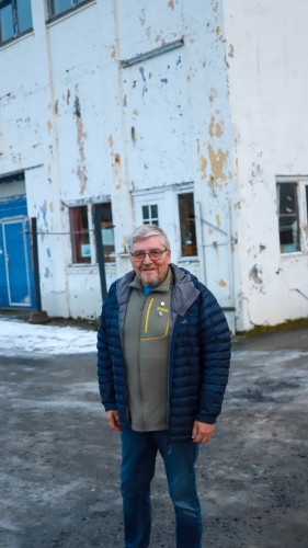 !Bernt-Aksel Jensen mener mellageret er ikke et verneverdig bygg. 