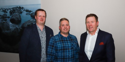 !Fra venstre, Jens Brokmann., Daniel Myhre og Runar Johnsen i Destinasjon 71 Nord. 