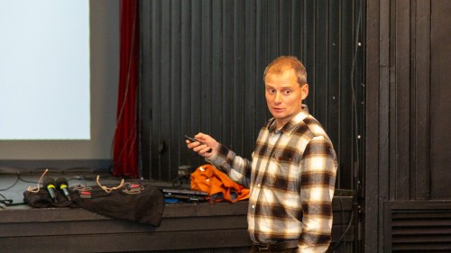 !Planlegger i Asplan Viak, Allan Hjorth Jørgensen, har laget forslaget til reguleringsplan for Klubben. melding slutt