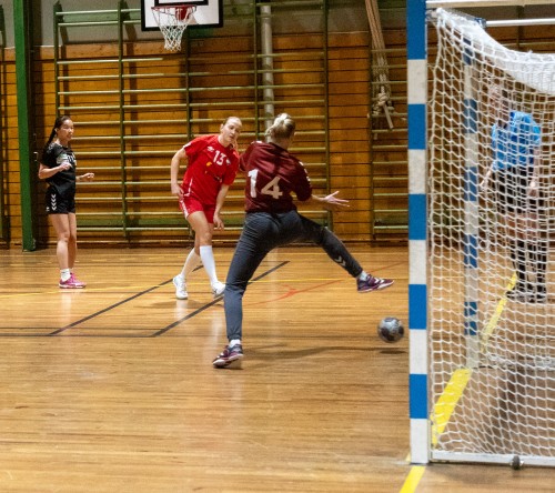 !Fra lrdagens kamp. 