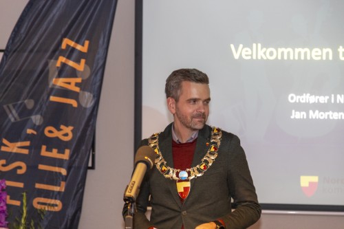 !Nordkapp-ordfører Jan Morten Hansen ønsket velkommen.
