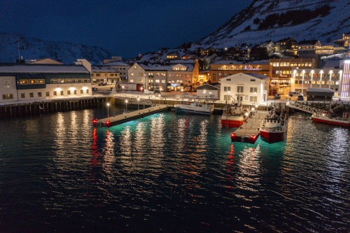 !Flytebryggene ved taxi-sentralen.