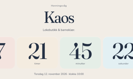 Åpner barnebutikk i Honningsvåg Åpner barnebutikk i Honningsvåg