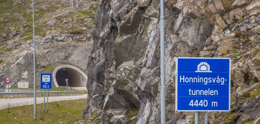 Seks forelegg for høy fart i Honningsvågtunnelen  Seks forelegg for høy fart i Honningsvågtunnelen