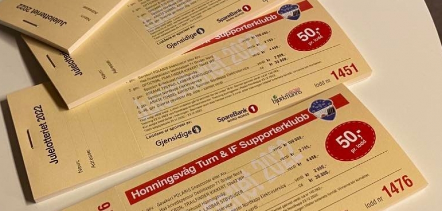 Starter salg av lodd i julelotteriet Starter salg av lodd i julelotteriet