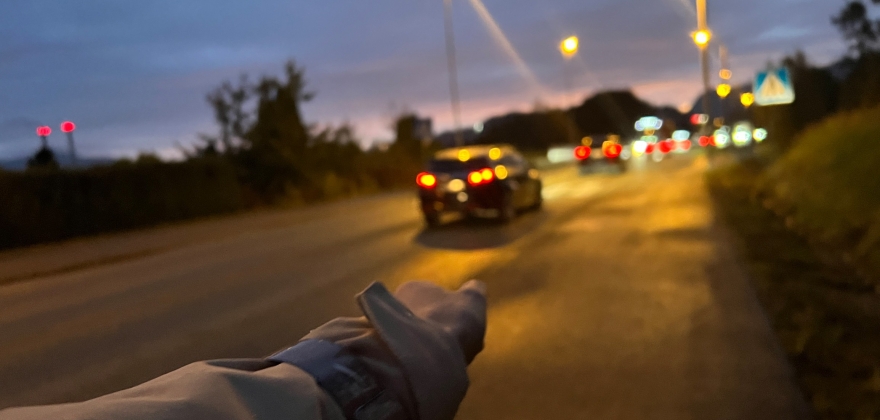 Finnmark på refleks-toppen: Halvparten dropper synlighet i trafikken Finnmark på refleks-toppen: Halvparten dropper synlighet i trafikken