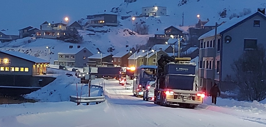 Trailer sperrer Holmbuktveien Trailer sperrer Holmbuktveien