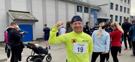 Stig-Rune Samuelsen, en av deltakerne i testløp Stig-Rune Samuelsen, en av deltakerne i testløp