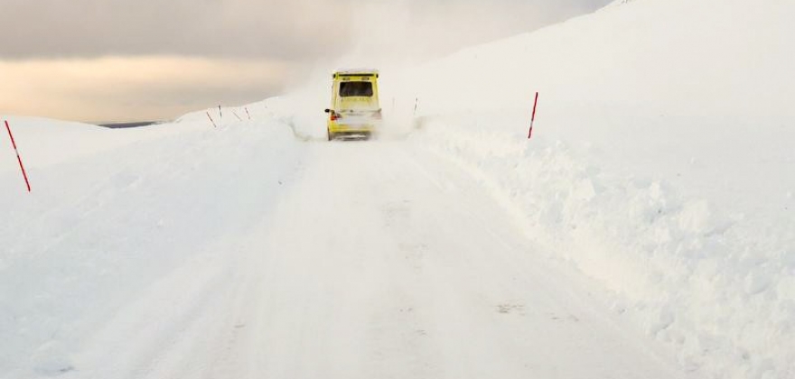 Nordkynveien var stengt 53 ganger  Nordkynveien var stengt 53 ganger
