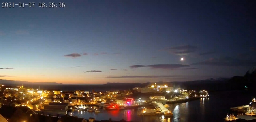 Fantastisk lys i Honningsvåg Fantastisk lys i Honningsvåg