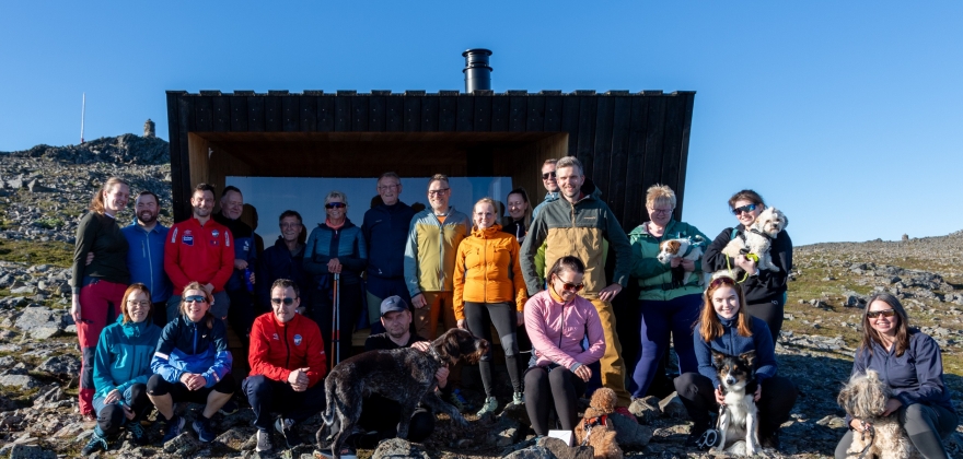 Offisiell åpning av hytta på Storfjellet  Offisiell åpning av hytta på Storfjellet
