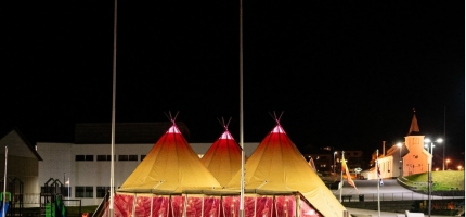 Ønsker telt under filmfestivalen Ønsker telt under filmfestivalen