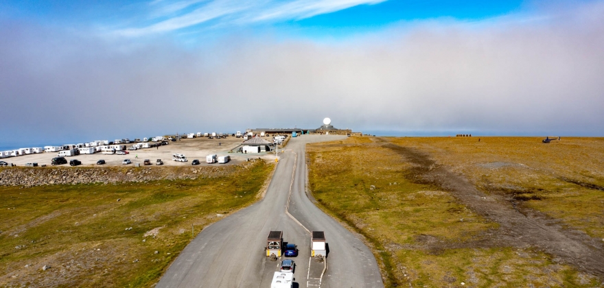 Maksimalt fem timer parkering på Nordkapp Maksimalt fem timer parkering på Nordkapp
