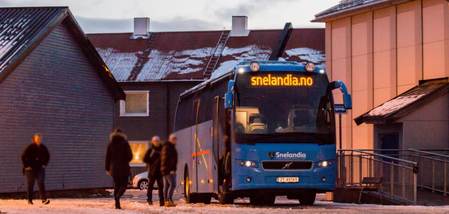 Bussavgangen fra Honningsvåg kansellert Bussavgangen fra Honningsvåg kansellert