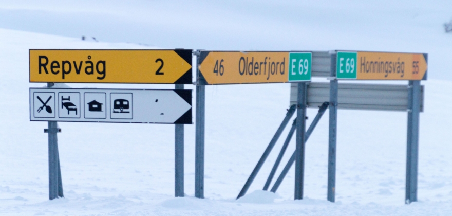 E69 fra Olderfjord var stengt 66 ganger i vinter