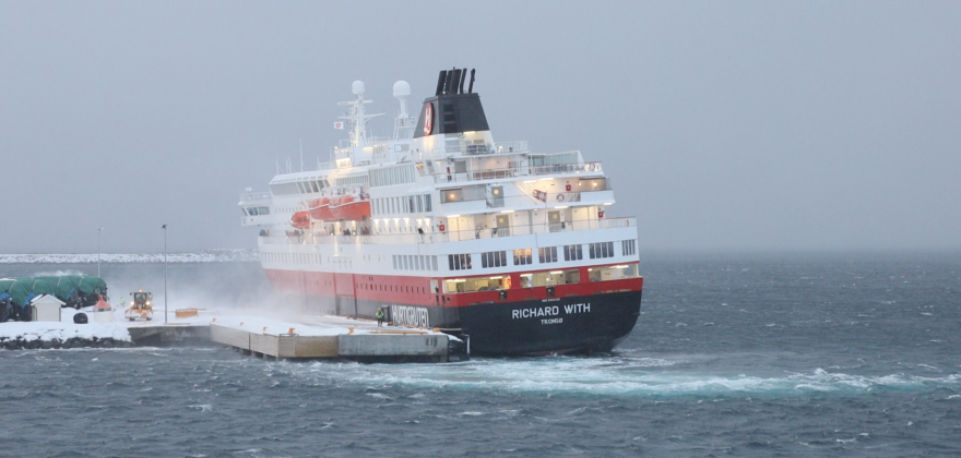 Hurtigruten kansellerte Honningsvåg på sør tirsdag Hurtigruten kansellerte Honningsvåg på sør tirsdag