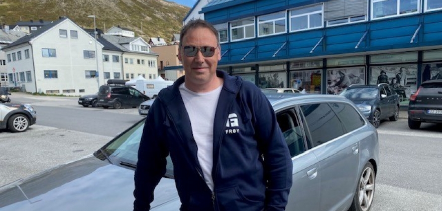 Bjørn Tommy Nøstvold besøker Honningsvåg Bjørn Tommy Nøstvold besøker Honningsvåg