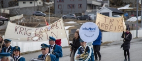 1. mai-markering i Honningsvåg 1. mai-markering i Honningsvåg
