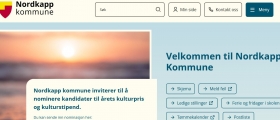 Nordkapp kommune har fått nye internettsider Nordkapp kommune har fått nye internettsider