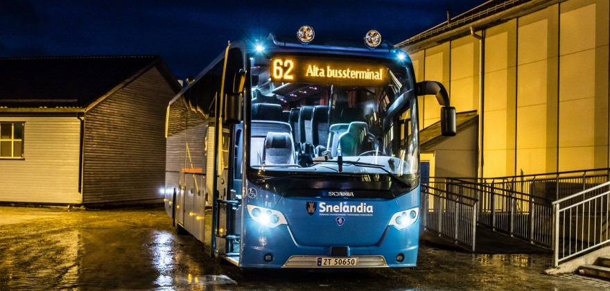Bussen til Olderfjord kansellert
