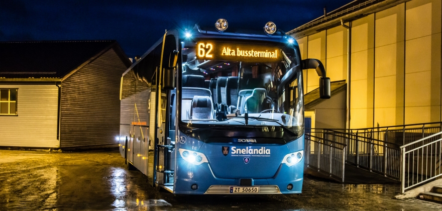 Kansellerte bussavgangen til Olderfjord Kansellerte bussavgangen til Olderfjord