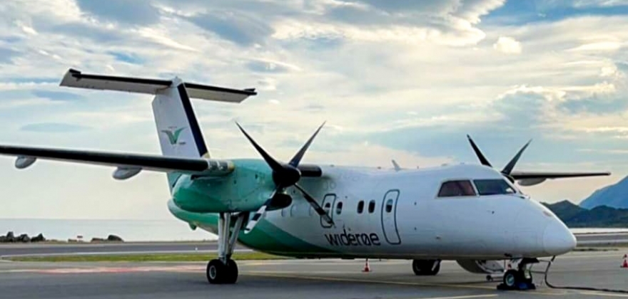 Fly til Honningsvåg nødlandet i Hammerfest  Fly til Honningsvåg nødlandet i Hammerfest