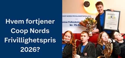 Ønsker kandidater til Coop Nords Frivillighetspris 2026 Ønsker kandidater til Coop Nords Frivillighetspris 2026