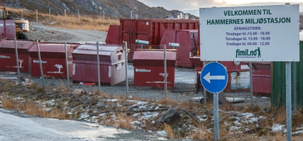 Hammernes stengt på grunn av sterk vind Hammernes stengt på grunn av sterk vind