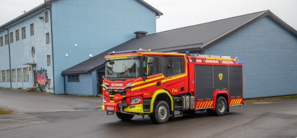 Brann i personbil Brann i personbil