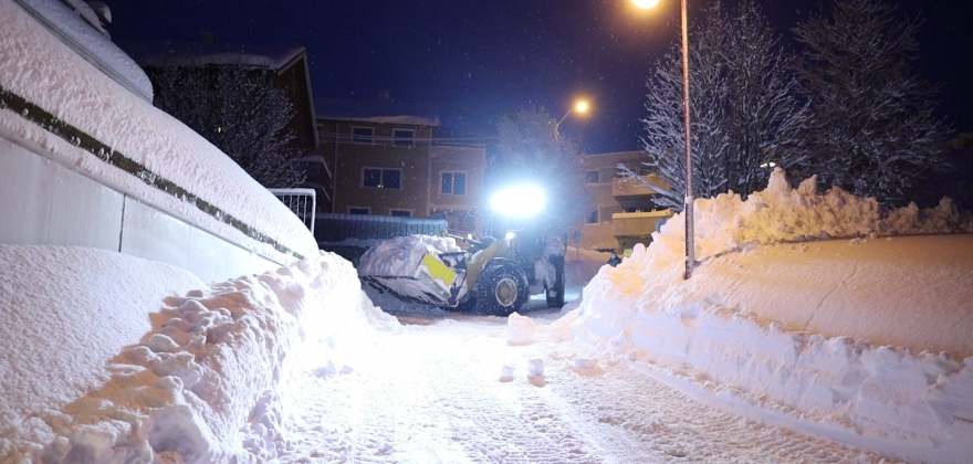 Husk refleksvesten i snøværet Husk refleksvesten i snøværet