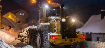 Har håndtert snømengdene i Nordkapp Har håndtert snømengdene i Nordkapp