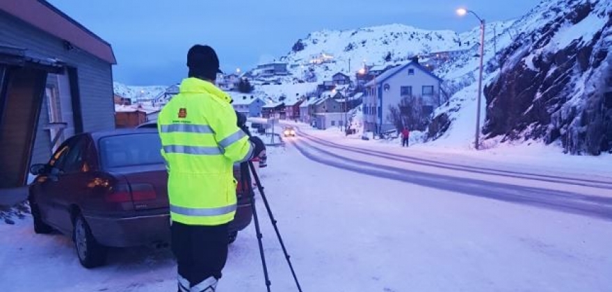 Statens vegvesen gjennomfrte kontroll i Honningsvg
