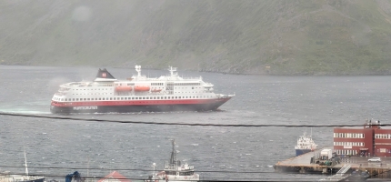 Polarlys droppet anløp i Honningsvåg Polarlys droppet anløp i Honningsvåg