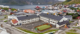 Har testet brannalarmen i Honningsvåg skole Har testet brannalarmen i Honningsvåg skole