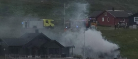 Brann i grillhytte Brann i grillhytte