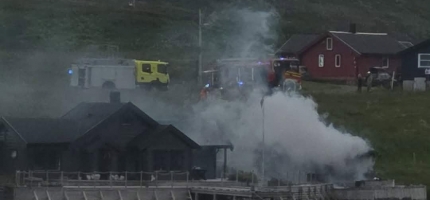 Brann i grillhytte Brann i grillhytte
