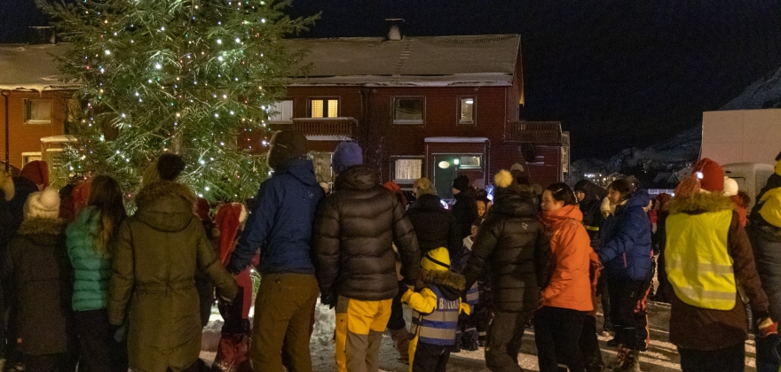 Julegrana tent i Honningsvåg – se filmen  Julegrana tent i Honningsvåg – se filmen