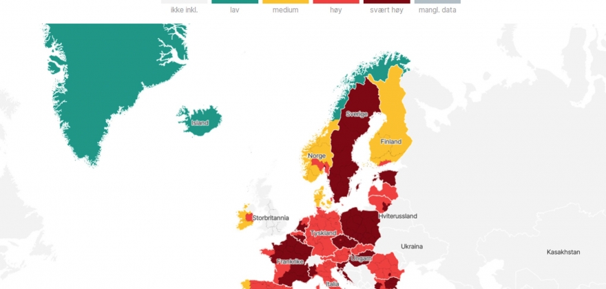 Nord-Norge det enste grnne omrdet i Scandinavia