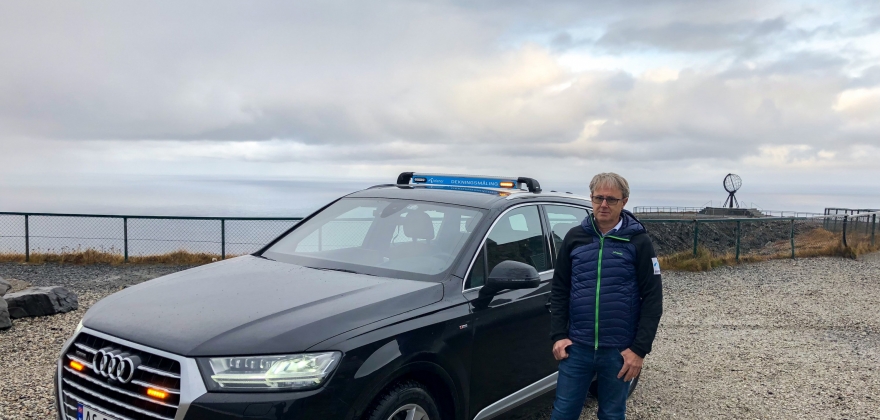 Nedgang i mobiltrafikken p Nordkapp i juli 