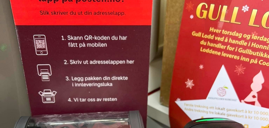 Fyll ut adresselappen på mobilen  Fyll ut adresselappen på mobilen