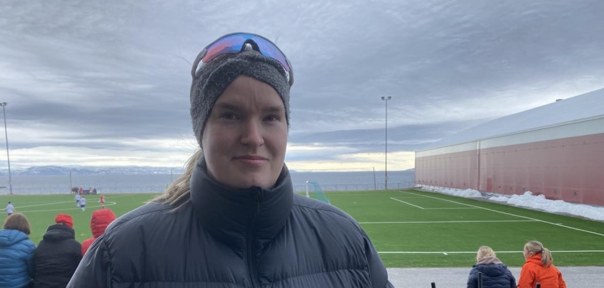Kjersti Kristiansen fikk se bygdas stolthet i Honningsvåg Kjersti Kristiansen fikk se bygdas stolthet i Honningsvåg