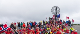 Fotball-VM-feberen når Nordkapp Fotball-VM-feberen når Nordkapp