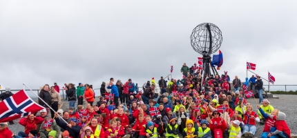 Fotball-VM-feberen når Nordkapp Fotball-VM-feberen når Nordkapp